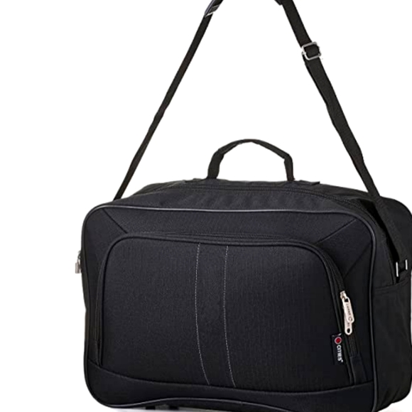 Rolling Laptop Bag, Rolling Briefcase For Women With Waterproof Pocket, Airline Approved Personal Item Bag, 16-Inch Overnight Underseat Carry On Luggage With Wheels For Work, Bussiness, Travel, Black